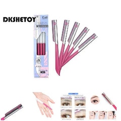 5Pcs Eyebrow Trimmer Blade Shaver Finish Cutting Face Razor Shaper Eye Brow Epilation Hair Removal Facial Epilator makeup tools