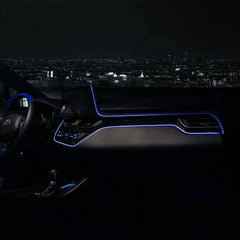 Car Interior LED Dashboard Central Frame Trim Atmosphere Light EL Wiring Neon Strip Ambient Lamp for Toyota CHR C-HR 2017-2021