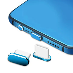 Metal Type C Dust Plugs Cellphone Anti-dust Protectors for Apple IPhone 15 Pro Max/15 Plus/15 Pro Samsung Dustplug