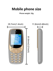 SERVO Small Mobile Phone Bluetooth Dialer Magic voice Low Radiation Telephone Call Recording 2/3 SIM GSM Unlocked Mini Cellphone