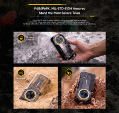 هاتف Ulefone Armor Mini 20 4G 4.7" Rugged Phone 64MP Night Camera Android 14 Smartphone 6200mAh Mobile Phone NFC 16GB+256GB 33W G99