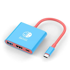 Game Dock 4K HDMI USB 3.0 Hub Adapter USB C Splitter TV Portable Docking Station for Laptops PC iPad MacBook Air Pro