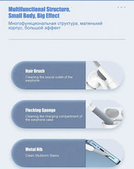 Bluetooth Earphones Cleaning Tool for Airpods Pro 3 2 1 Earbuds Case Cleaner Kit Cleaning Brush Pen for Xiaomi iPhone Earbuds
