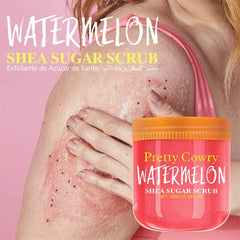 Watermelon Sugar Salt Scrub Natural watermelon extract and sugar-salt formula gently exfoliate and hydrate leaving skin glowing