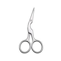 Facial Hair Scissors Rounded Professional Stainless Steel Mustache Nose Hair Beard Eyebrows Eyelashes Trimming Clippers