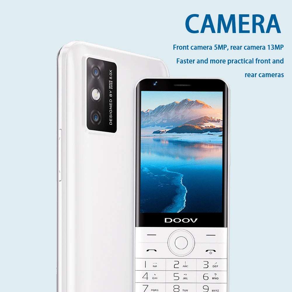 UNIWA DOOV R17 Pro Smart Touch Screen 4G Mobile Phone Whatsapp Android 13 Keypad Phones 3.54" 4GB 64GB 2300mAh Hebrew keyboard