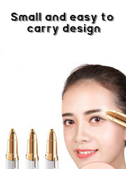 1pc Electric Eyebrow Trimming Tool For Beginners Automatic Electric Eyebrow Trimmer Nose Hair Shaving Brush Scraper Battery Ver