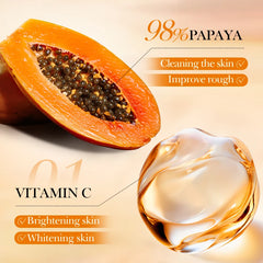 Papaya Vitamin C Whitening Exfoliating Scrub Moisturizing Deep Cleaning Scrub Gel Smoothing Nourishing Skin Summer