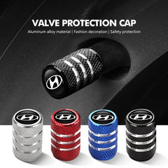 4Pcs Metal Car Wheel Tires Valve Dustproof Cover Accessories For Hyundai Ioniq Sonata Elantra Solaris Creta Accent SantaFe