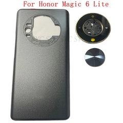 غطاء خلفي للباب الخلفي وغطاء البطارية لهاتف Honor Magic 6 Lite وأجزاء إصلاح