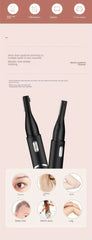 Electric Eyebrow Trimmer Eyebrow Trimmer for Women Hair Trimmer Shaver Facial Hair Remover with Comb Suitable for Leg Arms Etc