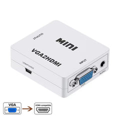 HD 1080P VGA to HDMI Adapter HDMI to VGA Converter with Audio Interface HDMI-compatible Adapter for Notebook Xbox360 DVD PS3 PC