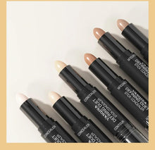 Face concealer sticks, multiple nude and tan shades with black twist caps