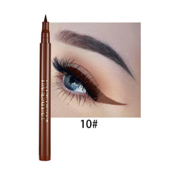 12 color rainbow DIY colored eyeliner is not easy to smudge matte eyeliner pen