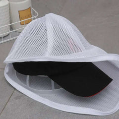 Washing Machine Hat Wash Protector Cap Cleaner Laundry Bag Small Clothes Wash Bag Anti-Deformation Mesh Organizer Zip Bags