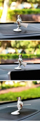 Funny Car Interior Decoration Ornaments Cute Cat 360 ° Rotating Airplane Auto Dashboard Decoration Gadgets For Car Accessories