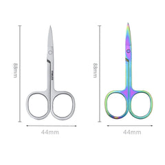 1 Pcs Professional Stainles Nails Eyebrow Nose Eyelash Cuticle Trimmer Epilator Scissor Manicure Tool Curved Pedicure Scissors