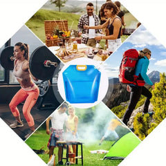 3pcs Waterproof Water Bag Portable can Fold Outdoor Large Volume Folding Water Bottle Camping Trip Water Container