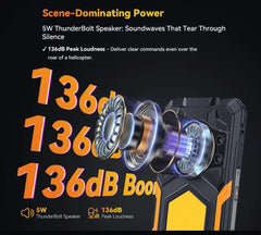 Cubot kingkong power 5, Rugged Smartphone Android 15, 15300mAh Battery, 6.88" 120Hz Screen, 16GB RAM (6+10), 128GB ROM, MTK G100