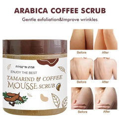 Coffee Body Scrub Exfoliating Lightening Skin Pore Cleansing Soften Sea Bath Salt Cream Moisturizing Anti Cellulite