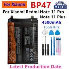 بطاريات بديلة جديدة تمامًا BP47 سعة 4500 مللي أمبير في الساعة لهاتف Xiaomi Mi Redmi Note 11 Pro Note11+ Note 11 Plus + أدوات