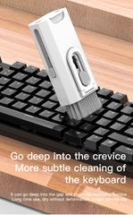 8 in 1 Cleaning Kit Computer Keyboard Cleaner Brush Earphones Cleaning Pen For Earbuds iPad Phones Cleaning Tools Keycap Puller