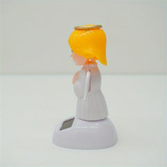 1PC Angel Solar Car Decoration Solar Dancing Figures for Car Dancing Dolls Swinging Animated Bobble Dancer Car Decor