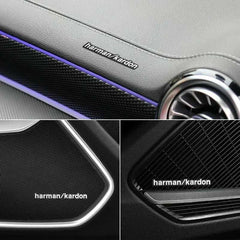 4pcs/8pcs high-quality Metal harman/kardon car Hi-Fi Speaker audio Speaker Badge stereo Emblem sticker Auto styling accessories