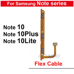 قطعة غيار كابل مرن لإصلاح أزرار التحكم في مستوى الصوت وتشغيل وإيقاف تشغيل هاتف Samsung Galaxy Note 10 Plus Lite
