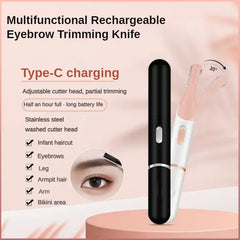 Electric Eyebrow Trimmer Eyebrow Trimmer for Women Hair Trimmer Shaver Facial Hair Remover with Comb Suitable for Leg Arms Etc