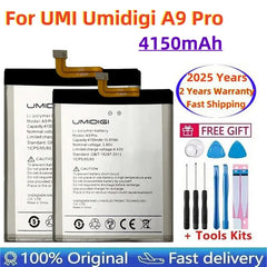 بطارية أصلية 100% لهاتف UMI Umidigi A9 Pro موديل 2025، بسعة 4150 مللي أمبير في الساعة لهاتف UMIDIGI A9 Pro A9Pro