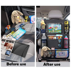 1pc/ 2pcs Car Seat Back Organizer 9 Storage Pockets with Touch Screen Tablet Holder Protector for Kids Children Car Accessories