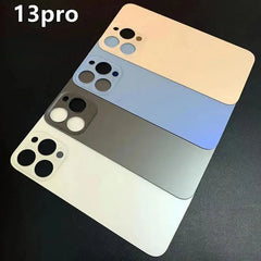 Back Glass+3M glue For IPhone 13 Pro-13 Pro Max Back Cover Glass Fast Replacement Housing Battery Cover Big Hole Rear Glass