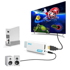 Wii To HDMI-Compatible Adapter Converter 3.5mm Audio For PC HDTV Monitor 1080P 720P Wii2 To HDMI-Compatible Converter Adapter