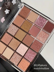 DIKALU Evening Cherry Dance Eyeshadow Tray 20 Color Large Plate Pearl Matte Bright Milk Tea Color Affordable Spring