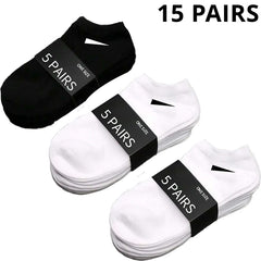 5/10 /20/30 Pairs Unisex Casual Plain Color Boat Socks Thin Breathable Comfy Anti Odor Sweat-absorbing Ankle Socks For Men Women