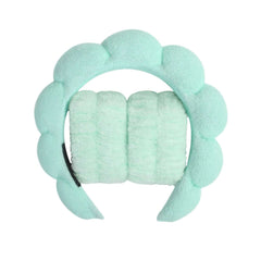 3 件套时尚 Microfiber Washing Wristbands Scrunchies Puffy Headband Spa Bubble Headband for Washing Face Makeup Shower Skincare