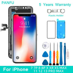 شاشة OLED جديدة لهاتف iPhone X XR XS MAX 11 12 PRO MAX شاشة LCD لهاتف iPhone 7 8 Plus X XS 11 شاشة Incell تدعم اللمس ثلاثي الأبعاد