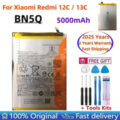 2025 Years 100% Original BN5Q For Xiaomi Redmi 12C / Redmi 13C 23124RN87C Mobile Battery Replacement Batteries Fast Shipping