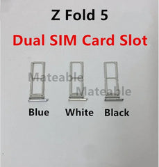 Fold5 SIM Card Slots For Samsung Galaxy Z Fold 5 5G F946 SIM Tray Adapters Socket Holder Replace Phone Housing Repair Parts