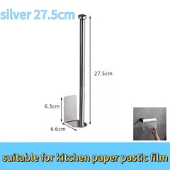 Kitchen Roll Paper Holder Stand Toilet Paper Holder Bathroom Towel Rack Without Drilling Roll Paper Dispenser Kitchen Towel Rack