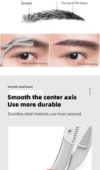 Eyebrow Scissors For Men And Women Makeup Tools One Metal Texture With Comb Eyebrow Razor Beauty Scissors Stainless Steel