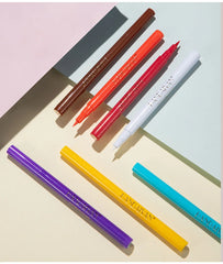 12 color rainbow DIY colored eyeliner is not easy to smudge matte eyeliner pen