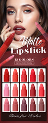 5-in-1 Fruit Velvet Matte Lipstick Set, Long-Lasting, Highly Pigmented, Moisturizing Lip Balm, Smooth Application for Soft lips