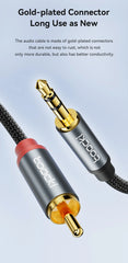 كابل صوت Toocki RCA مقاس 3.5 مم ذكر إلى كابل مكبر صوت 2RCA مقسم ذكر سلك AUX 2 RCA مقبس لصندوق التلفزيون ومكبر الصوت ومشغل DVD سلك
