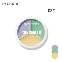 3 Colors Concealer Palette Eyeshadow Base Palette Matte Contour Concealer With Brush Covering For Dark Circles Concealer Cream