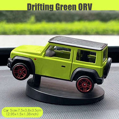 Drifting MPV Van Car Model Dashboard Ornaments Cool Fun Swing Moving Turning Interior Accessories Commercial Vehicle Decor Items