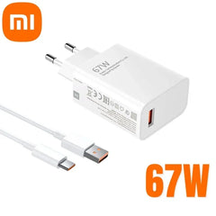 Xiaomi Original 120W Ultra Fast Charger QC 5.0 EU Plug 6A Type C Cable For IPhone Pro Max Samsung Rapid Charging Adapter 2025