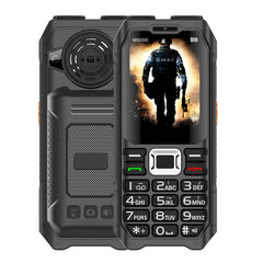 هاتف محمول متين M6000 GSM 2G Network 4 بطاقات SIM Magic Voice مقبس 3.5 مم شاشة 2.4 بوصة لوحة مفاتيح كبيرة هاتف محمول لكبار السن