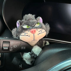 Car Cute Wiper Ornaments Plush Doll Capybara Panda Cat Turn Signal Switch Ornament Car Interior Decoration Accessories